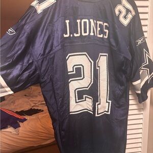 Cowboys Football Jersey with White Accents size L MENS